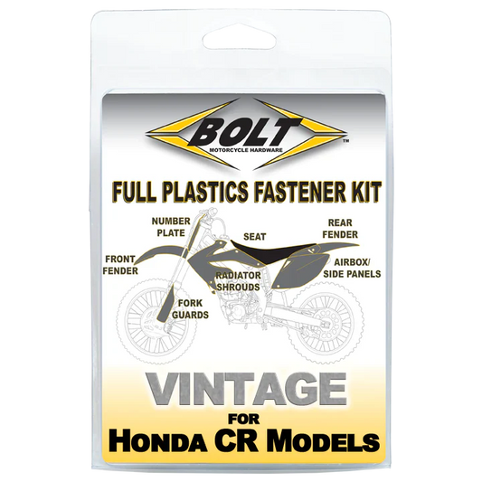 Bolt Motorcycle Hardware Honda Plastics Fastener Bolt Kit CR 125 1985 - 1990 CR 250 CR 500 85 - 1989 - motocross4u