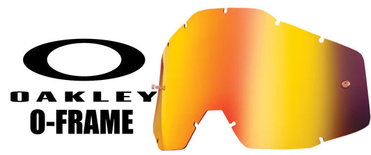 Goggle Shop Oakley O Frame / 2000 Mirror Tear off Lens, Red Inferno - motocross4u