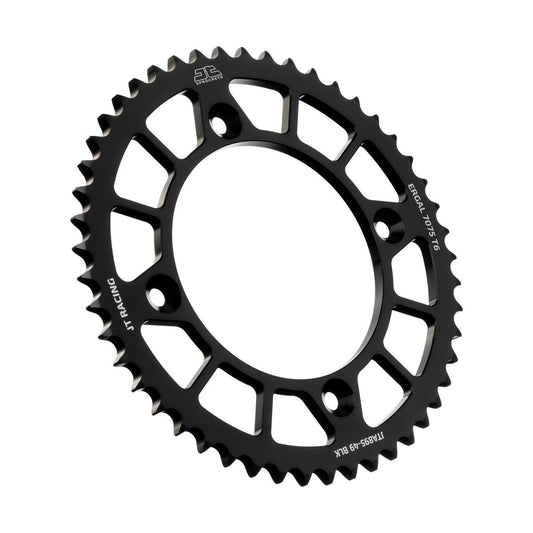 JT Sprockets Aluminium Rear Sprocket KTM SX 85 2004 - 2023 Husqvarna TC 85 2015 - 23 Gas Gas MC 85 2021 - 23, Black, 49T - motocross4u