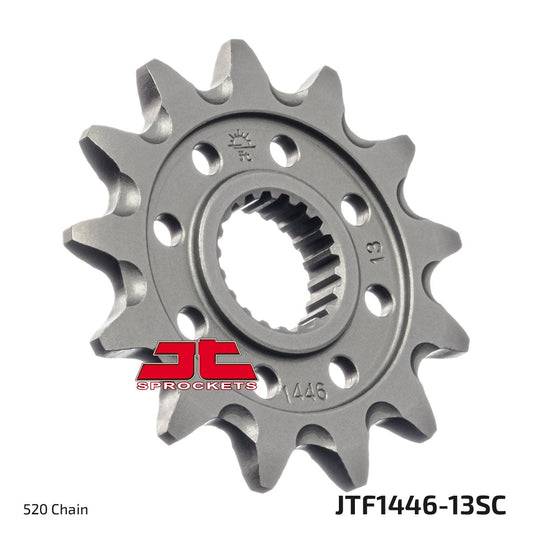 JT Sprockets Steel Self Cleaning Front Sprocket Kawasaki KXF 250 2006 - 2023, 13T - motocross4u