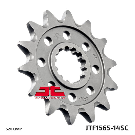 JT Sprockets Steel Self Cleaning Front Sprocket Kawasaki KXF 450 2006 - 2023, 14T - motocross4u