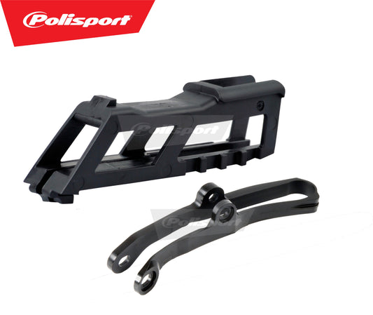Polisport Kawasaki Chain Guide Slider Kit KXF 250 2009 - 2016 KXF 450 09 - 2015, Black - motocross4u