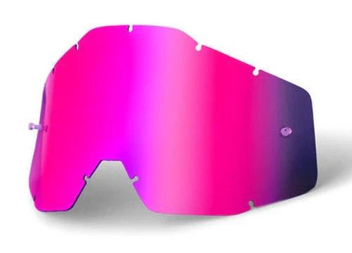 Rip n Roll 100% Mirror Tear off Lens, Mirror Purple - motocross4u
