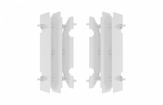 Polisport Kawasaki Radiator Louvers KX 125 KX 250 1997 - 1998 / 2003 - 2004, White - motocross4u