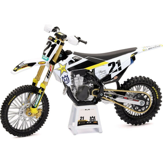 New Ray Toys 1:12 Jason Anderson Rockstar Energy Husqvarna FC 450 Toy Model - motocross4u