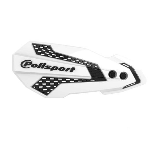 Polisport Universal Hand Guards MX Flow Honda CR 125 250 2000 - 2007 CRF 250 R 2004 - 2020 CRF 450 R 2009 – 20, White Black - motocross4u