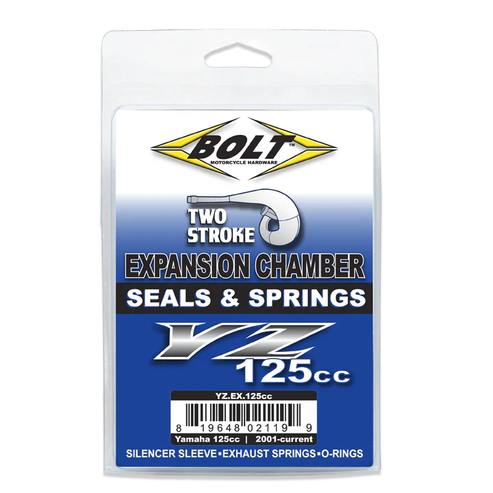 Bolt Motorcycle Hardware Yamaha 2 Stroke Expansion Chamber Seals & Springs YZ 125 2001 - 2025 YZ 125 X 2021 - 25 - motocross4u