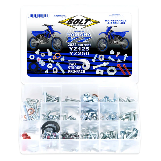 Bolt Motorcycle Hardware YAMAHA 2 STROKE Pro Pack Bolt Kit YZ 125 250 2022 - 2025 - motocross4u