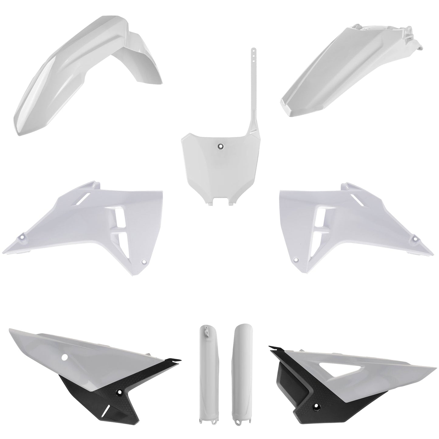 Polisport Honda Plastic Kit CRF 250 R CRF 450 R 2025, White - motocross4u