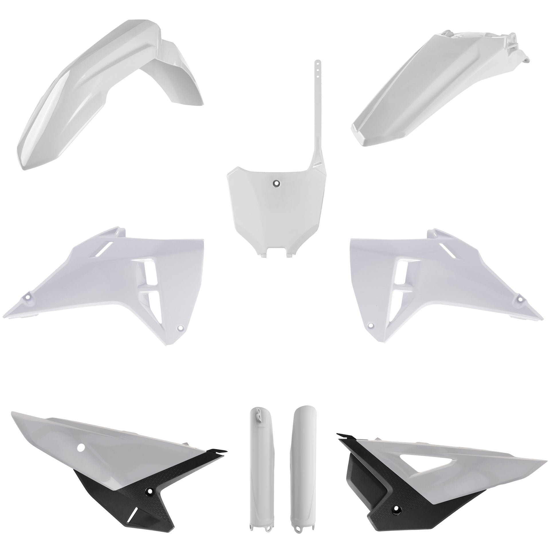 Polisport Honda Plastic Kit CRF 250 R CRF 450 R 2025, White - motocross4u