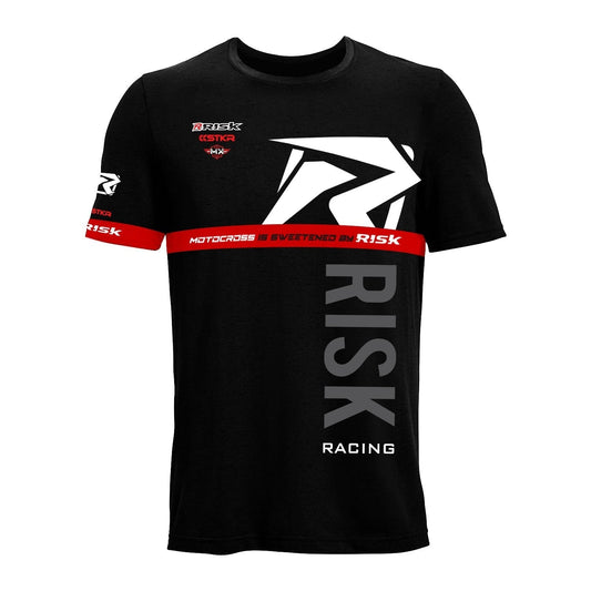 Risk Racing Premium Athletic T Shirt, Black / Red, Medium