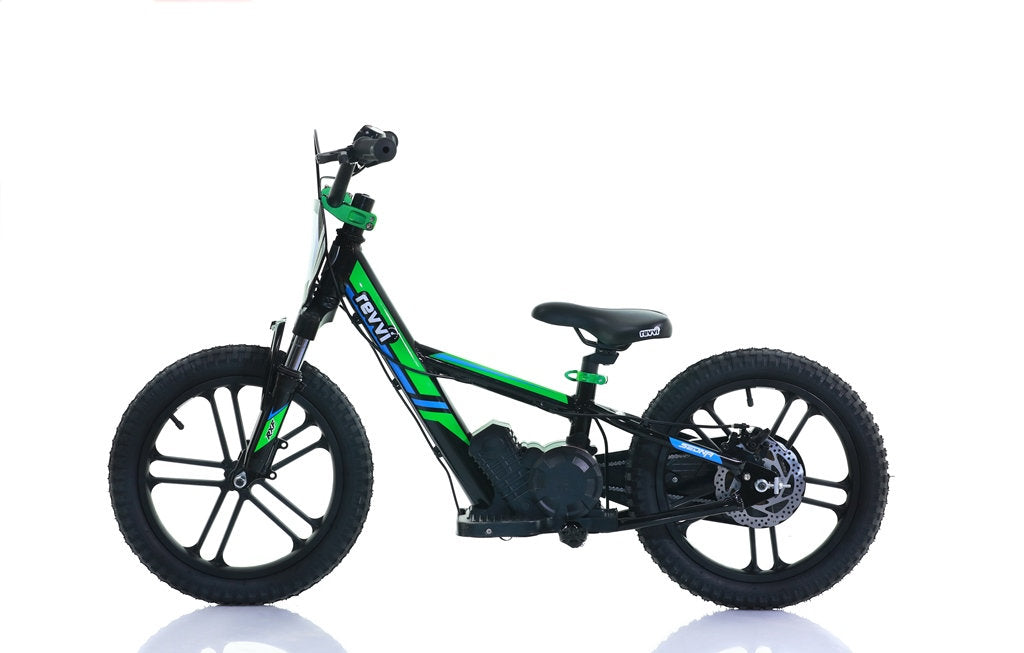 Revvi 16" Plus Electric Balance Bike - Green