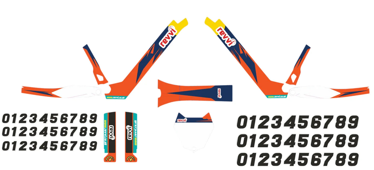 MX Replica Revvi Graphics Kit - To fit Revvi 16" XL Bikes