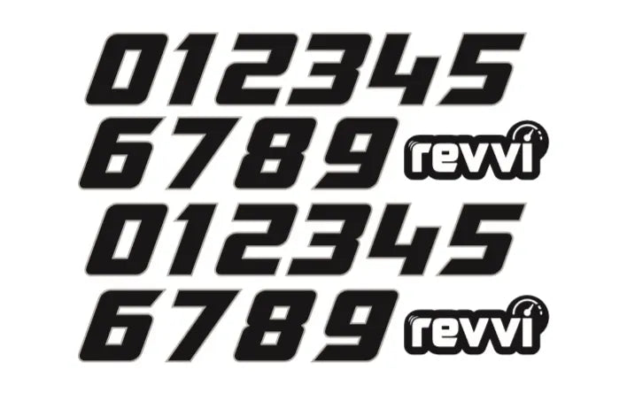 Spare Number Stickers - To fit Revvi 12" + 16" + 16" Plus + 16"XL + 18" + 20"