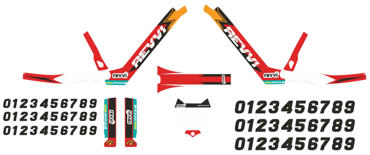 MX Replica Revvi Graphics Kit - To fit Revvi 16" XL Bikes