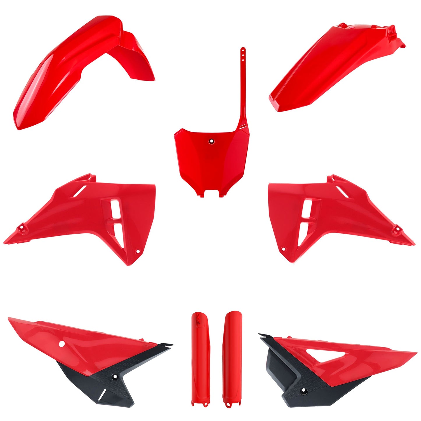 Polisport Honda Plastic Kit CRF 250 R CRF 450 R 2025, OEM Red - motocross4u