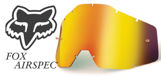 Goggle Shop Fox Airspec / Airspace Mirror Tear off Lens, Fire - motocross4u
