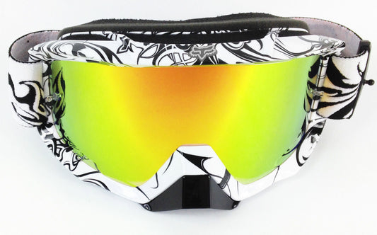 Goggle Shop Fox Main / Pro Mirror Tear off Lens, Mirror Gold - motocross4u