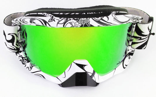 Goggle Shop Fox Main / Pro Mirror Tear off Lens, Green - motocross4u