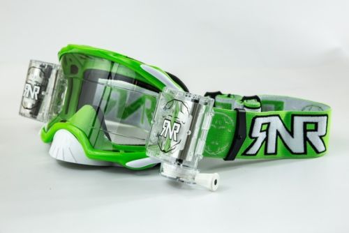 Rip n Roll Platinum WVS Goggles, Green - motocross4u