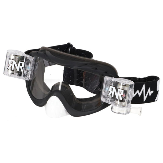 Rip n Roll Hybrid Fully Loaded Goggle, Matt Black - motocross4u
