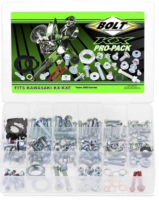 Bolt Motorcycle Hardware Kawasaki KX / KXF Pro Pack Bolt Kit - motocross4u