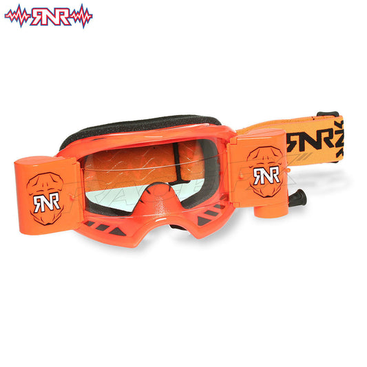 Rip n Roll Colossus WVS Roll Off Goggle, Neon Orange - motocross4u