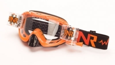 Rip n Roll Hybrid Fully Loaded Goggle, Neon Orange - motocross4u