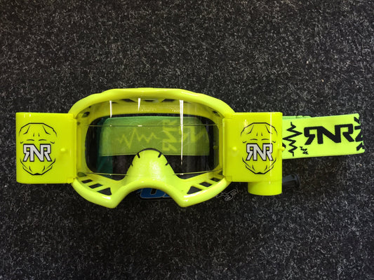 Rip n Roll Colossus WVS Roll Off Goggle, Neon Yellow - motocross4u