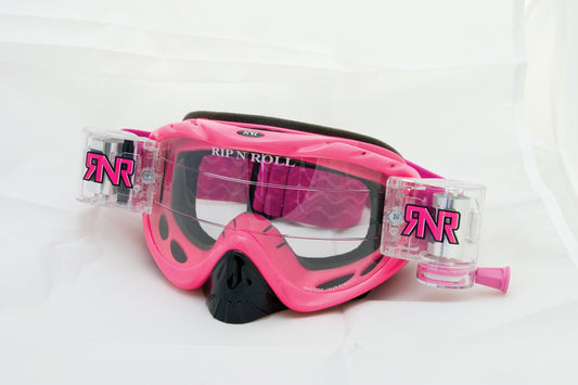 Rip n Roll Hybrid Fully Loaded Goggle, Pink - motocross4u