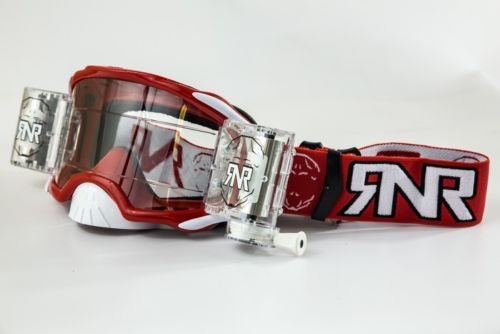 Rip n Roll Platinum WVS Goggles, Red - motocross4u