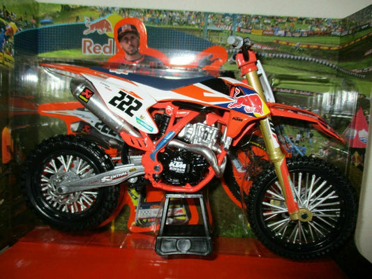 New Ray Toys 1:10 Toni Cairoli Red Bull KTM SXF 450 Toy Model - motocross4u