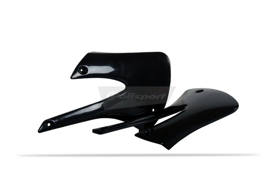 Polisport Kawasaki Radiator Scoops KX 85 100 2001 - 2013, Black - motocross4u