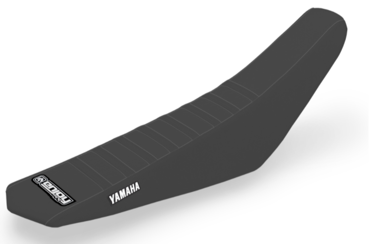 Enjoy Manufacturing Yamaha Seat Cover YZF 450 2023 Ribbed Logo, All Black